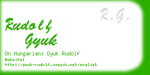 rudolf gyuk business card
